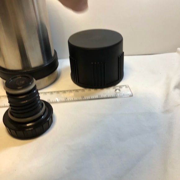 Vintage Stainless Steel Quart Size Thermos TherMax With Handle - Picture 11 of 15